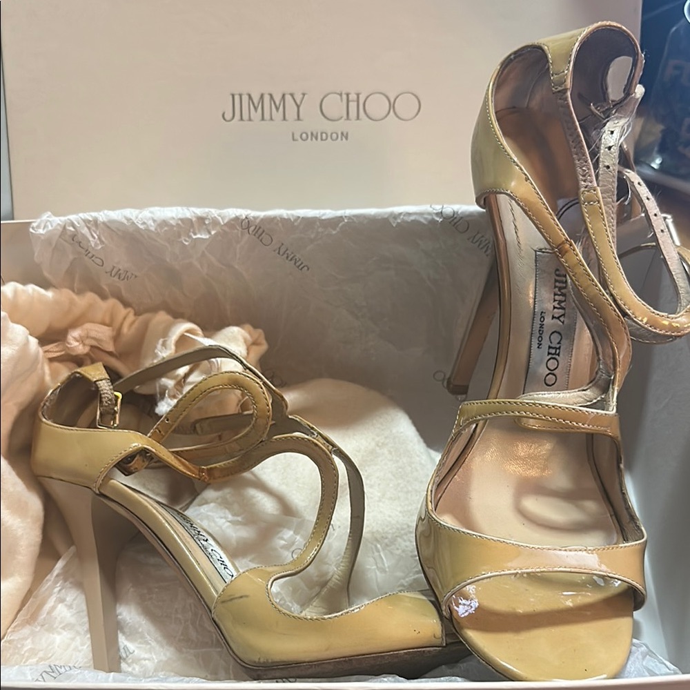Jimmy Choo Gold Heeled Elegance